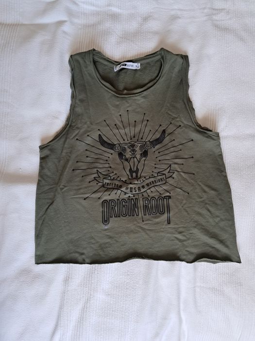 Zielona koszulka bez rękawów