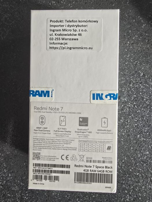 Xiaomi Redmi Note 7 Czarny