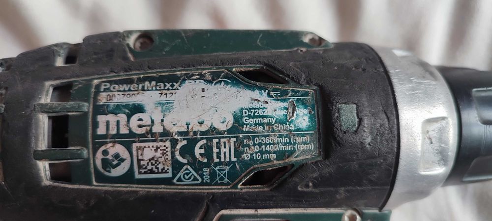 Акумуляторний шурупокрут METABO PowerMaxx BS / шуруповёрт Metabo