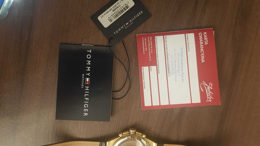 Zegarek złoty Tommy Hilfiger