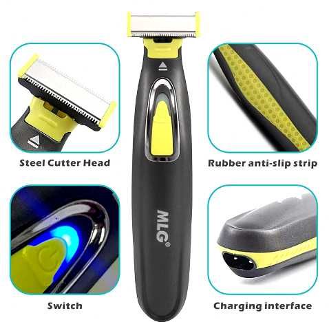 Maszynka do golenia, strzyżenia - akumulatorowa - przenośna - 4szt