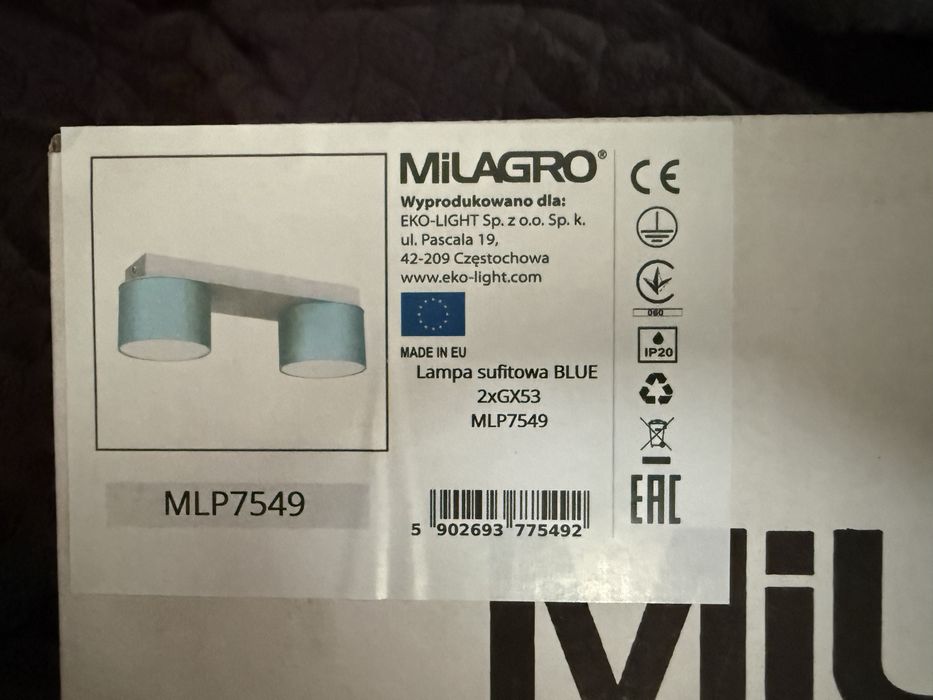 Lampa milagro nowa