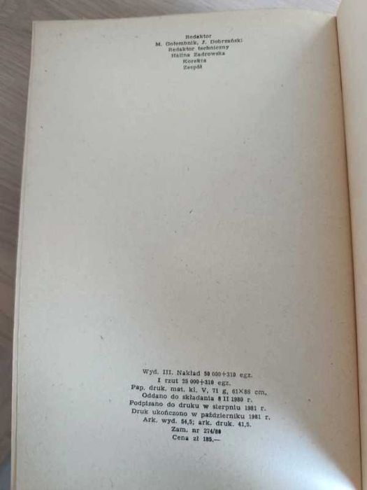 Książka dzieje świata 1981