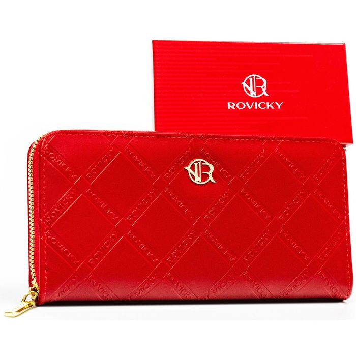 portfel-piórnik damski ze skóry ekologicznej - rovicky