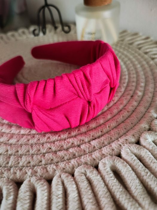 Opaska marszczona marszczulka fuksja