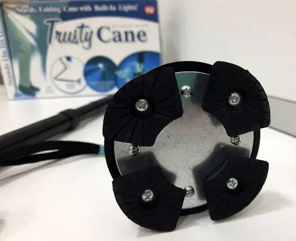 Палка трость телескопическая  для ходьбы тростина складна с фонариком