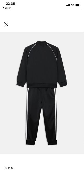 Dres spodnie i bluza na suwak Adidas oryginals czarny  s 36
