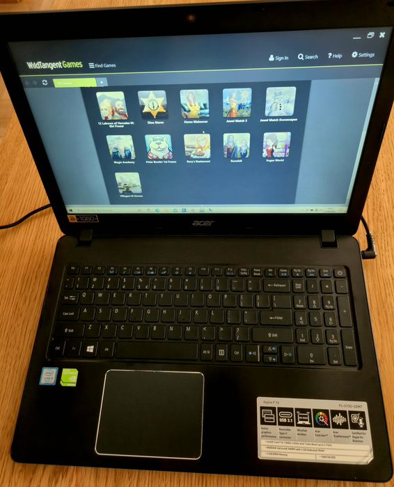 Acer Aspire F15 15,3” – i5 / 8 GB RAM / SSD + HDD / Geforce940MX