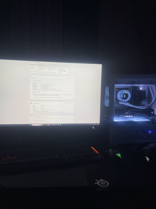 Игровой пк с монитром 2k мощный 5060ti 16gb