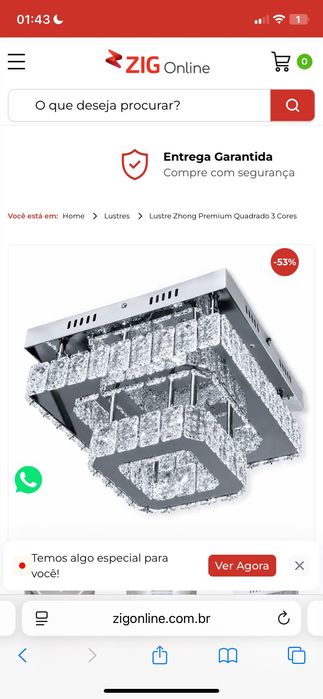 Lustre Quadrangular