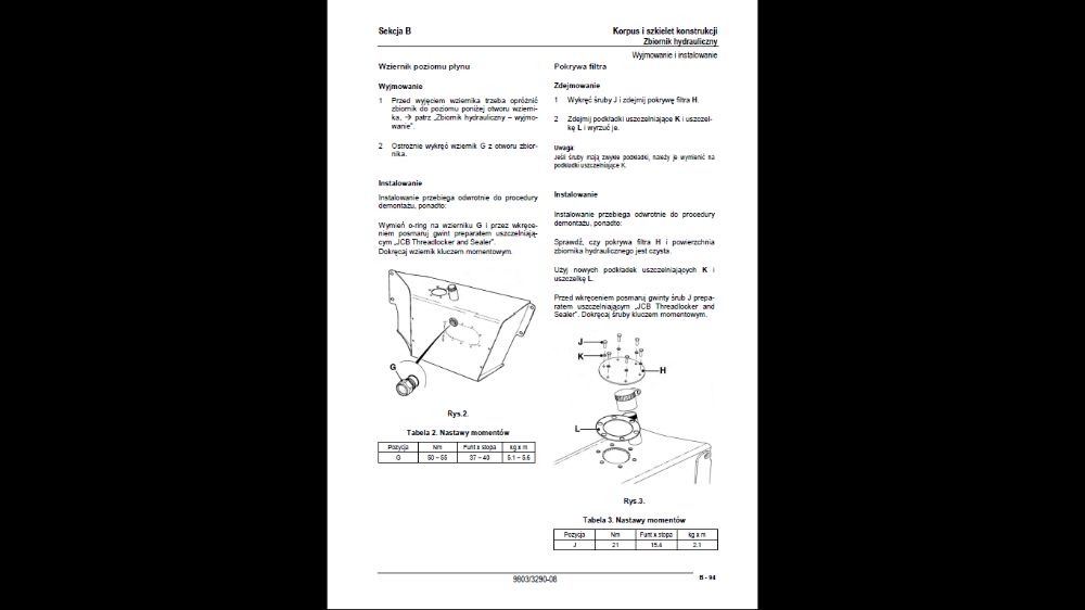Instrukcja napraw JCB 3CX 4CX po Polsku!