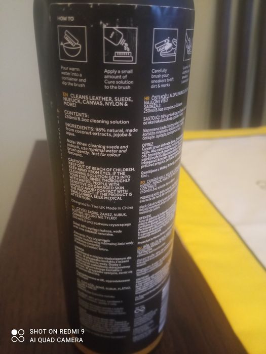 Pianka do butów     .