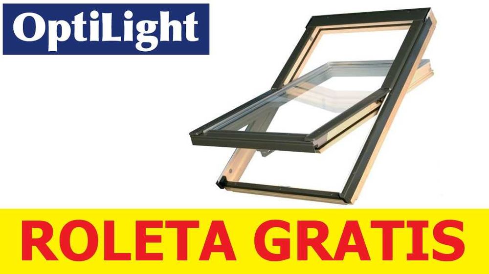 Okno dachowe Optilight gr. FAKRO 55x78 66x118 78x118 78x140 + KOŁNIERZ