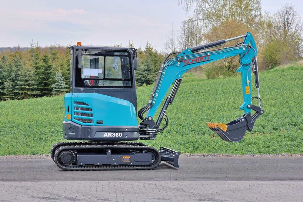 Minikoparka 3.8t SCHMIDT AR360 Kubota D1703 Klima Zero Tail 2026