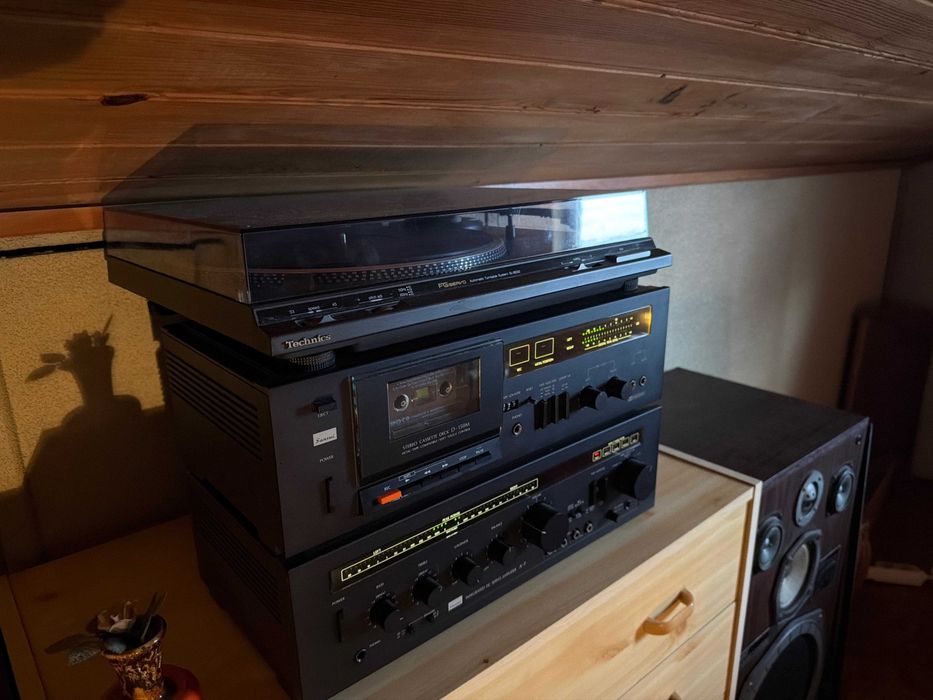 Aparelhagem Sansui + Gira Discos Technics