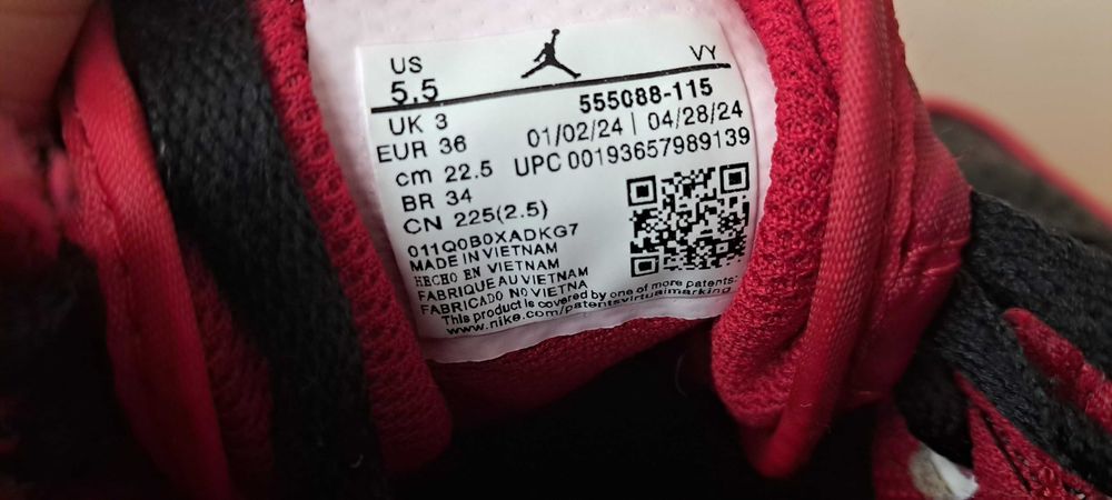 Nike Jordan 22,5 cm roz 36