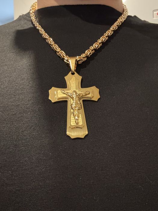 Złoty łancuszek splot krolewski