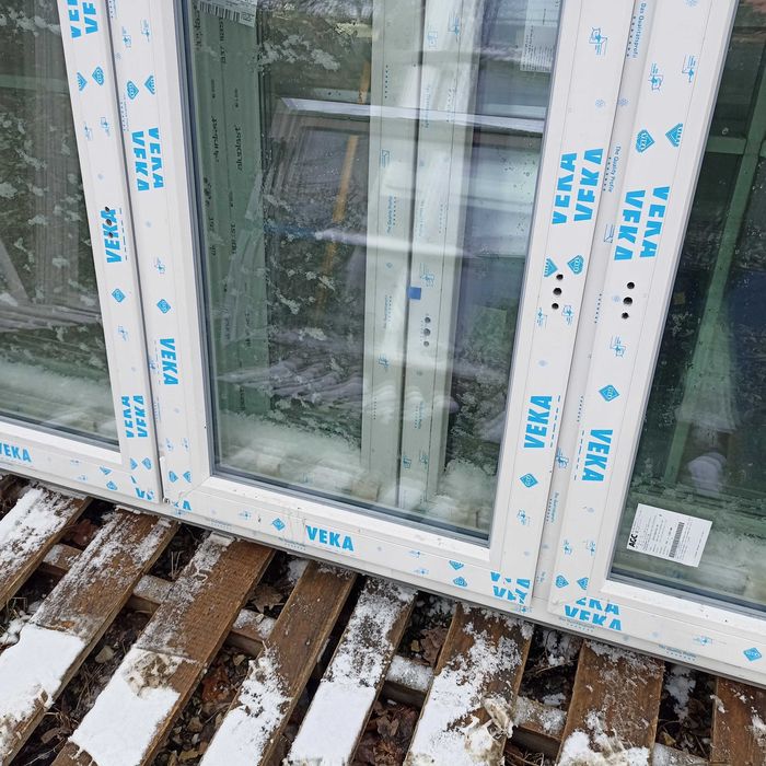 Okno pcv 231/147 białe trzy szybowe