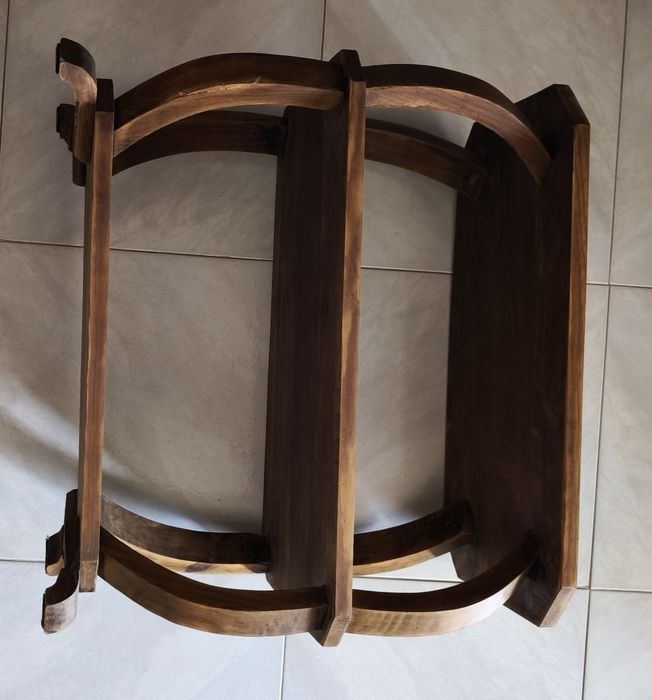 Mesa madeira apoio nogueira