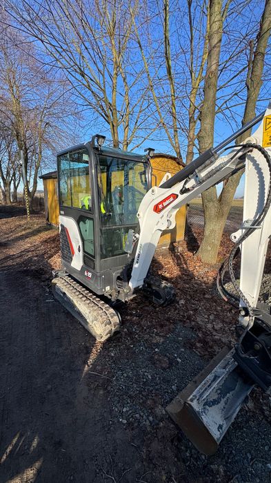 Minikoparka miniładowarka BOBCAT AVANT WIERTNICA krata niwelacyjna  24/7 FV wynajem