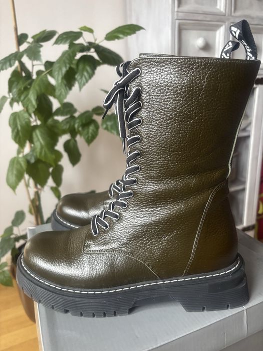 Okazja Buty  Venezia damskie workery skórzane