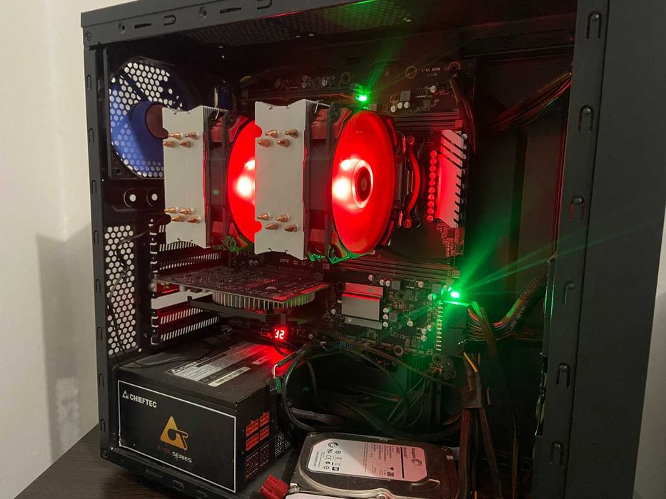 комп'ютер для рендеру 3ds max Intel XEON 2x E5-2697v3 28/56 ядер RX580