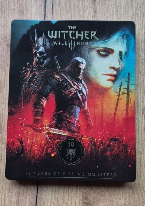 Steelbook Wiedzmin 3 - dziki gon 10 lat + magnes