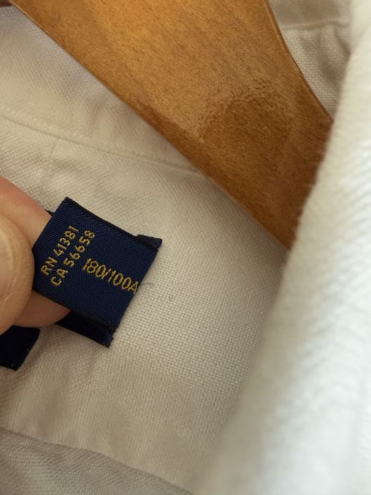 Biala koszula z krotkim rękawem L Polo Ralph Lauren