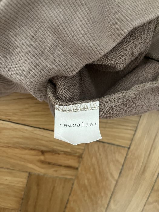 Bluza z kapturem Wasalaa roz.S oversize taupe