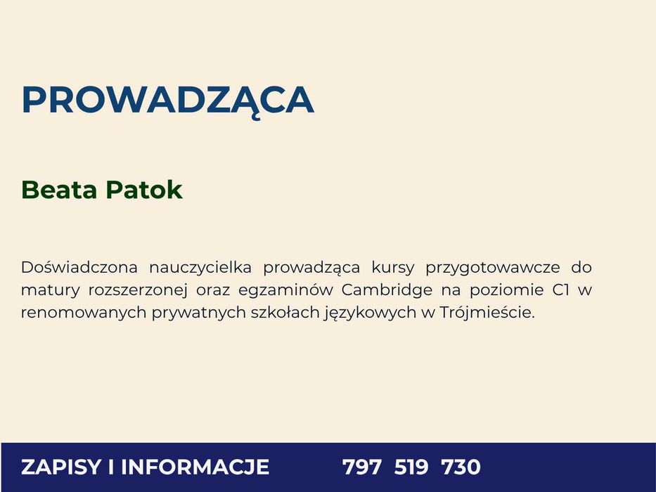 Angielski - matura rozszerzona