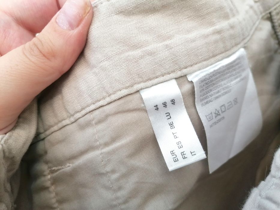 Calças Cremes / Beges Largas