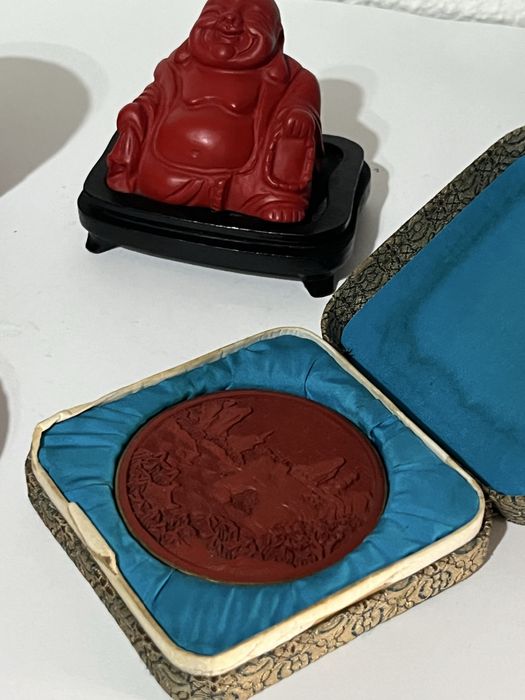 Varias peças em laca da china