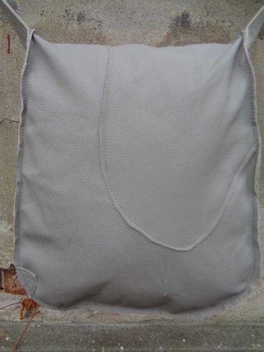 WYPRZEDAŻ  Artystyczna skórzana torebka z widokiem.  Handmade