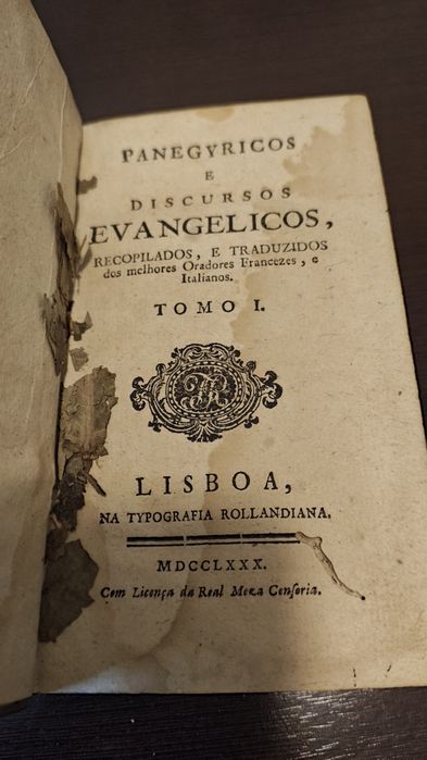 Panegyricos e Discursos Evangelicos, Tomo I, 1780