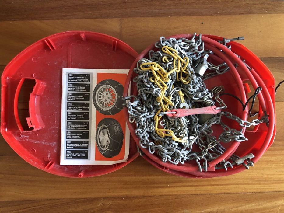 Correntes para a neve (automóvel, diversos tamanhos de pneus)