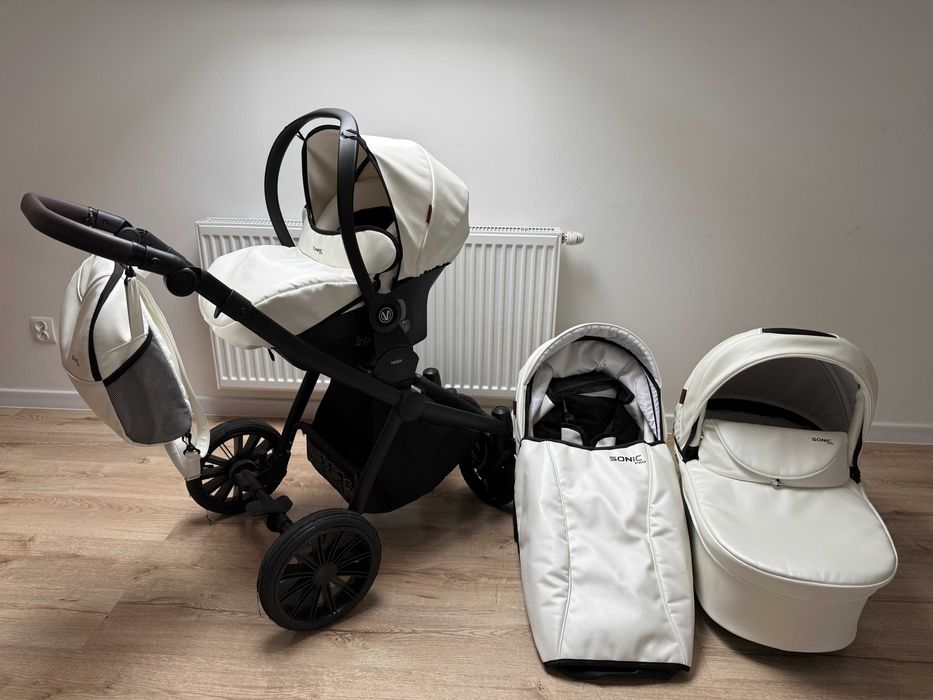 Wózek 3w1 Gondola, Spacerówka, Fotelik samochodwy Verdi Sonic