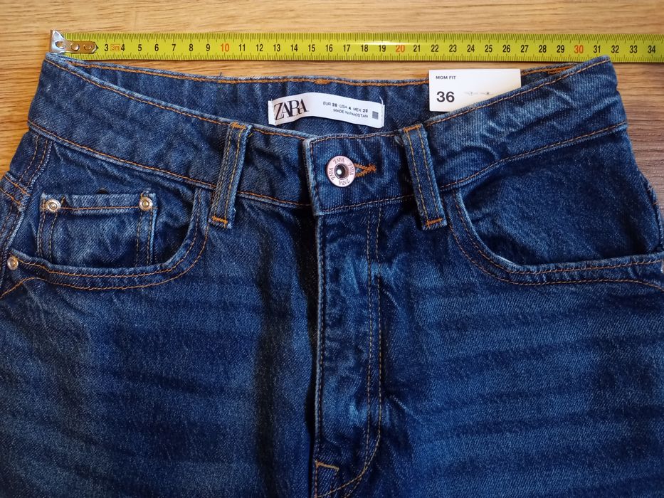 Jeansy dżinsy zara mom fit 36