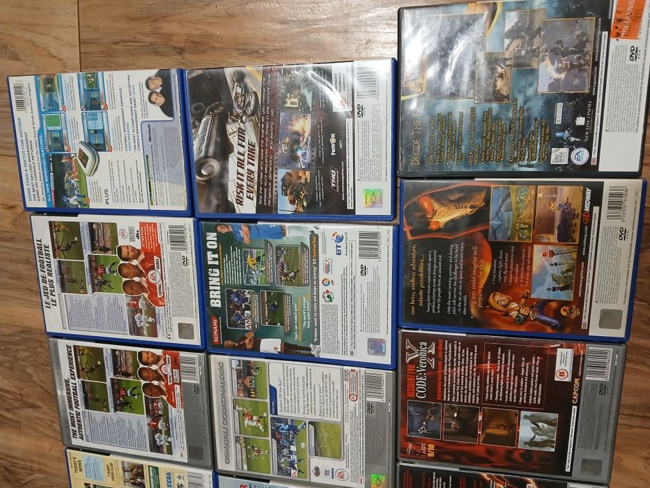 PS2 zestaw gier Resident Evil, Tekken, Fifa