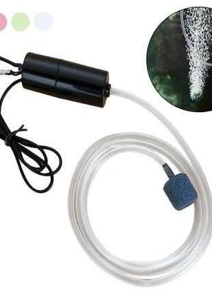 Аквариумный компрессор Sunsun USB Air-1 ( от PowerBank) белый/черный