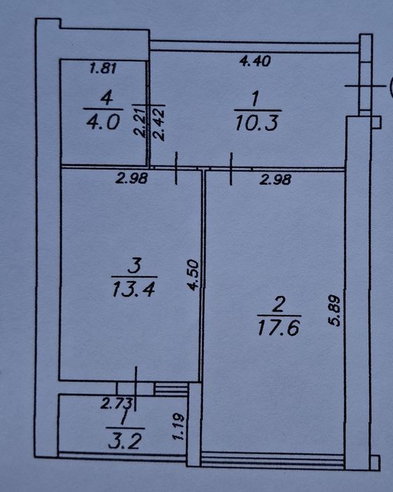 Продаж 1но кімнатної квартири.  Автономне опалення.