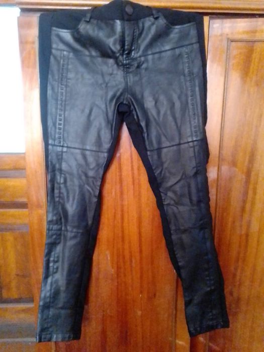 Штани, вставки з еко кожі, розмір,  2XL