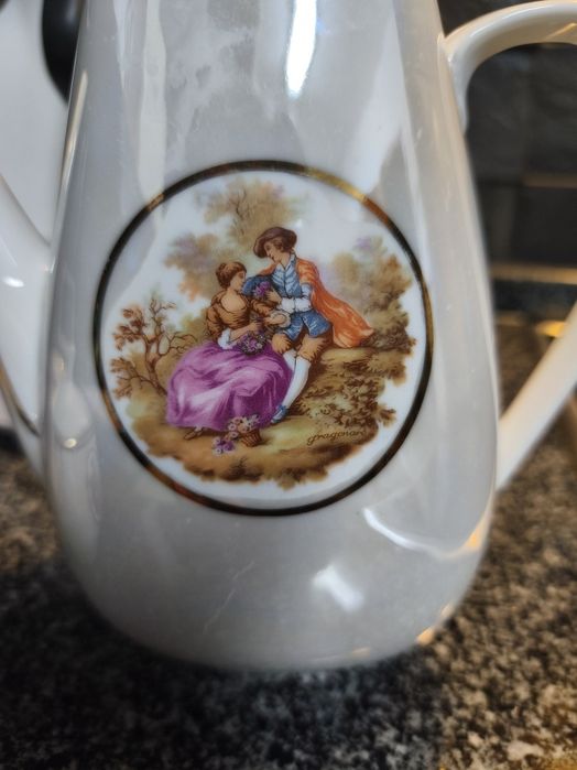 Serviço de café vintage