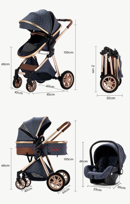 *** CARRINHO DE BEBÉ TRIO ** 3 em 1 ** NOVOS ** Grande Promoção ***