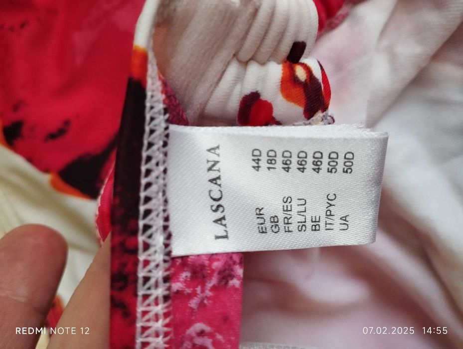 Купальник роздільний бренд Lascanа 44D(52-54) Гамбург Німеччина
