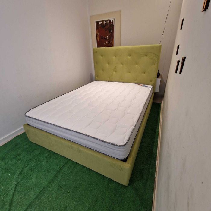 Camas de Casal Estofadas de Luxo 199€ Disp. em Várias Cores! 190x140m!