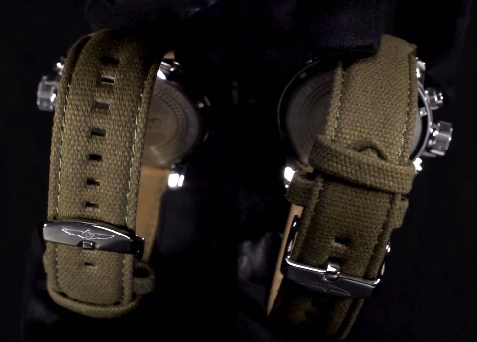 Годинник чоловічий Invicta 1873 Aviator Військовий Military Style 46 мм 100 MT