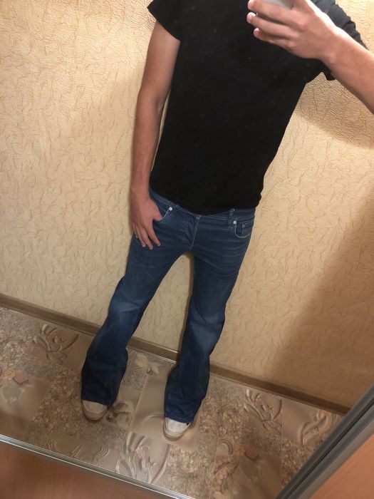 Flared Blue Jeans