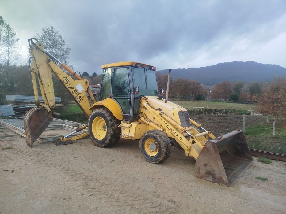 Retro escavadora new Holland