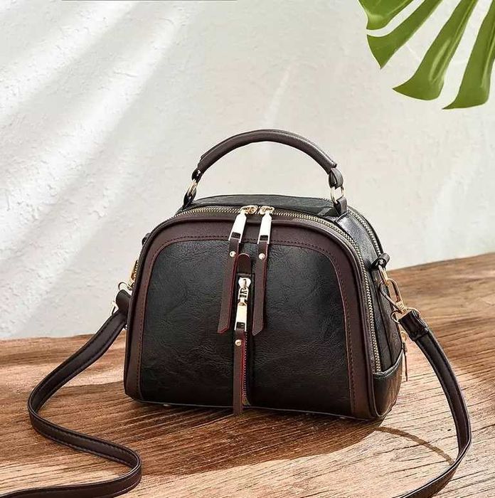 Жіноча женская кожаная сумка сумочка женский клатч с ремешком 2в1