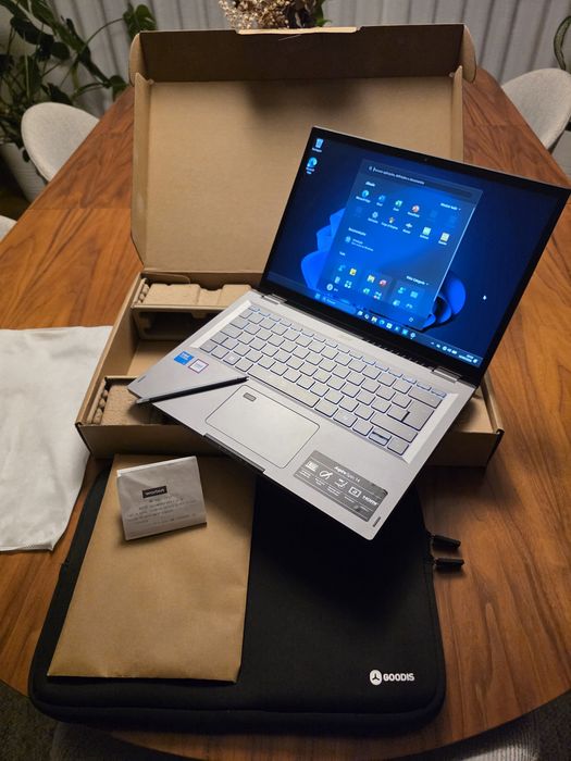 Acer Aspire Spin 14" Touchscreen + Pen 16GB 512GB, Acer Swift SnapDragon 1TB. Troca/retoma. Fatura, garantia, caixa, bolsa
